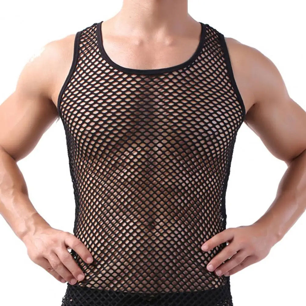 Kinky Mesh Tanktop black